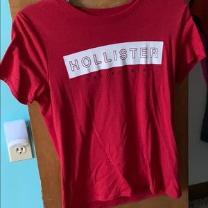 red hollister california t-shirt